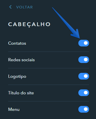 Desative o que não for necessário